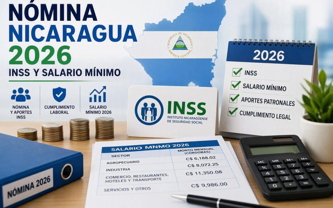 Nómina en Nicaragua 2026: INSS, INATEC y Salario Mínimo